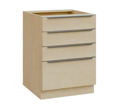 SIS - 6Z41 spodní skříňka, 4-zásuvková, 870x600x600, bříza světlá